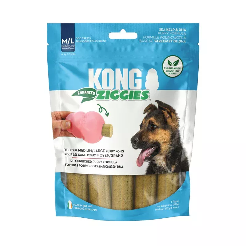 KONG Ziggies Enhanced Puppy Medium / Large 8oz