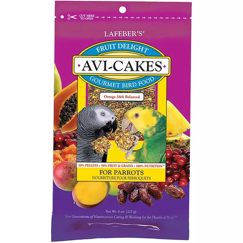 Lafeber Fruit Delight Avi Cakes Parrot Treat 8oz