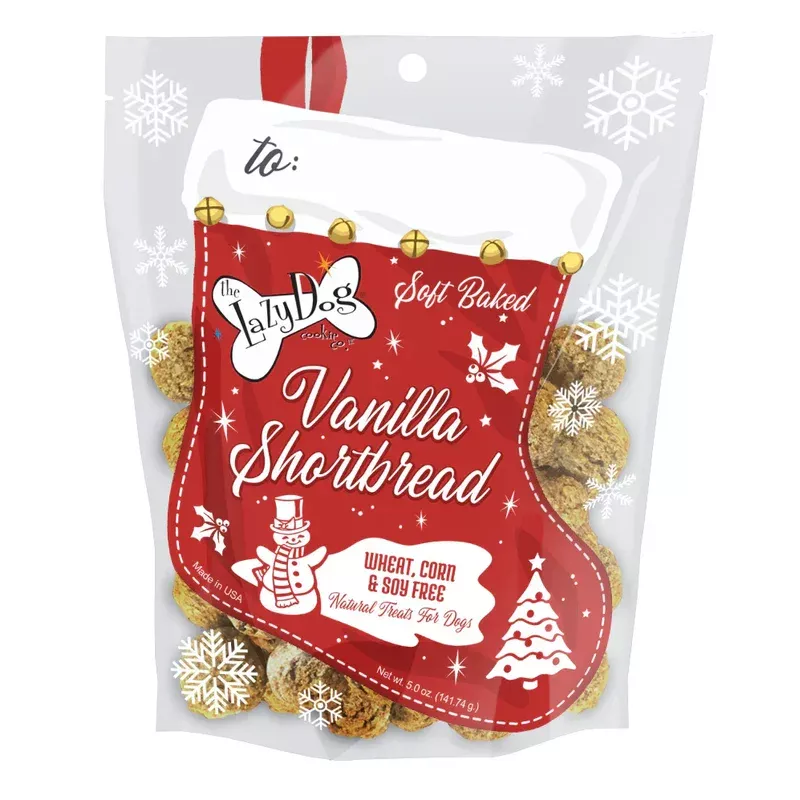 Lazy Dog Vanilla Shortbread Stocking Dog Treat