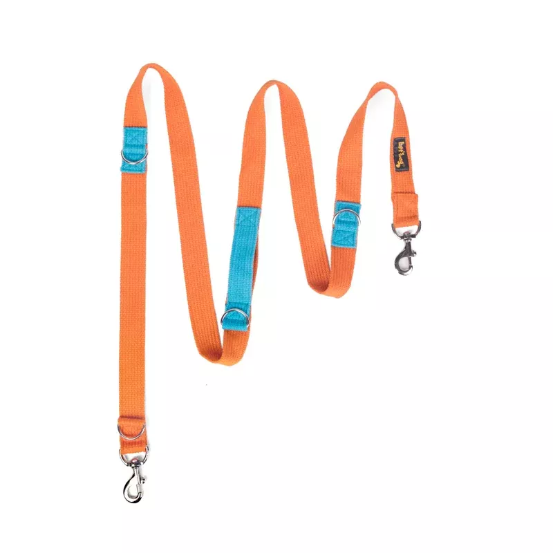 Let’s Wag Multi Purpose Leash for Dogs (Orange)