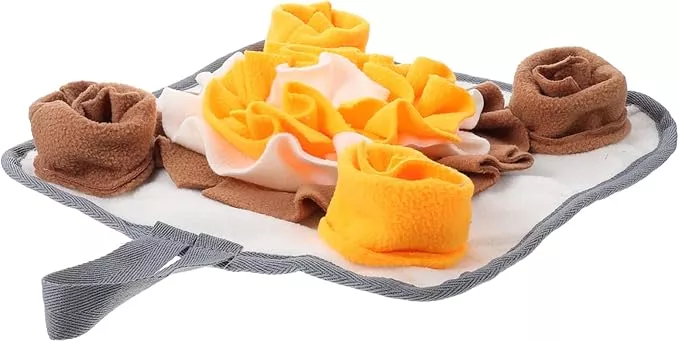 Little Pet Snuffle Mat for Small Animals Interactive Nose Work Feeding Pad for and Hamsters Fleece Material to Prevent Obesity and Encourage Healthy Activity