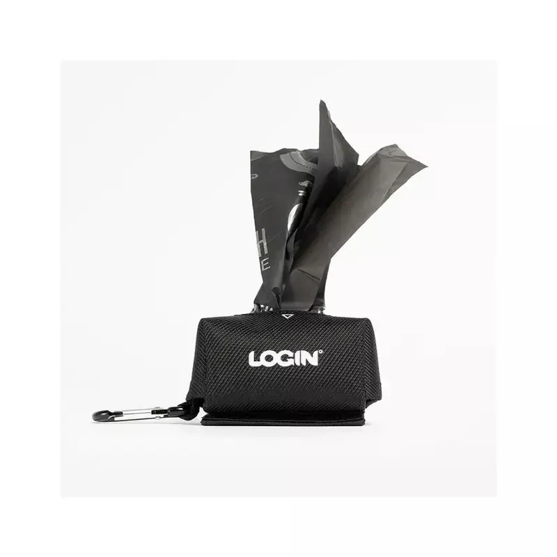 LOGIN Textile Poop Bag Holder with Compostable Roll