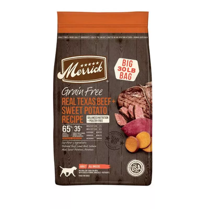 Merrick GF Texas Beef and Sweet Potato Recipe 30 lb – Default Title