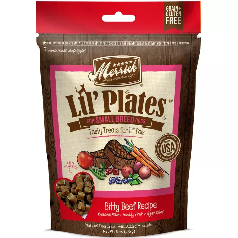 Merrick Lil’ Plates Grain Free Bitty Beef Dog Treats