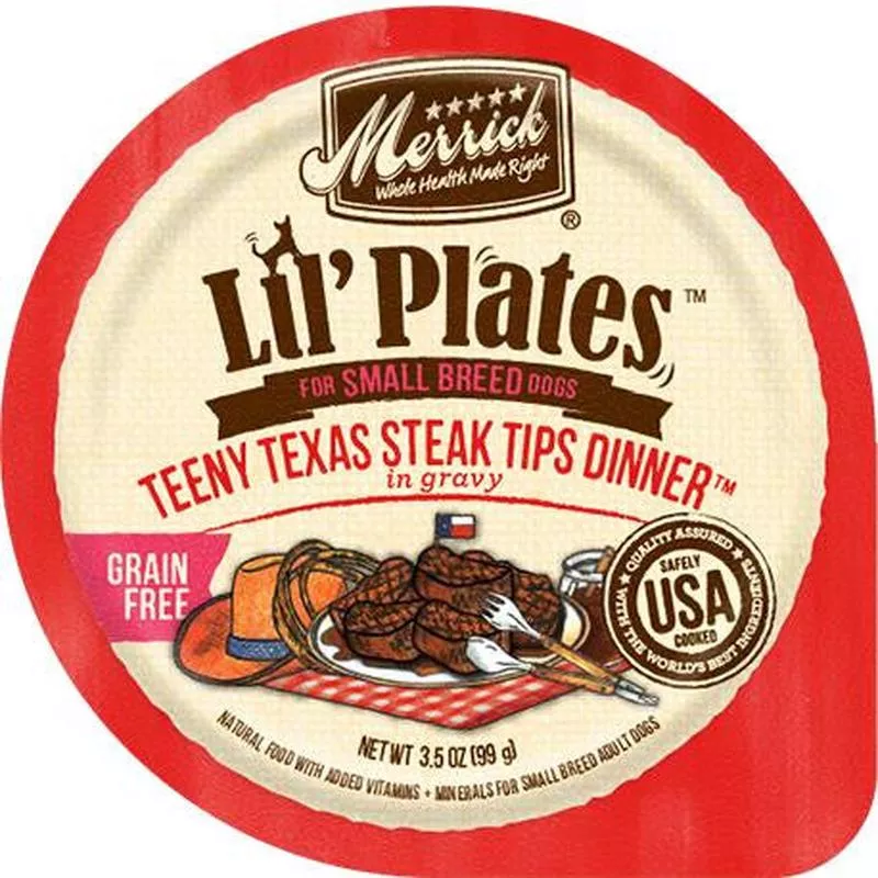 Merrick Lil’Plates Grain Free Teeny Texas Steak Tips 12/3.5oz {L-1} 295129 – Default Title
