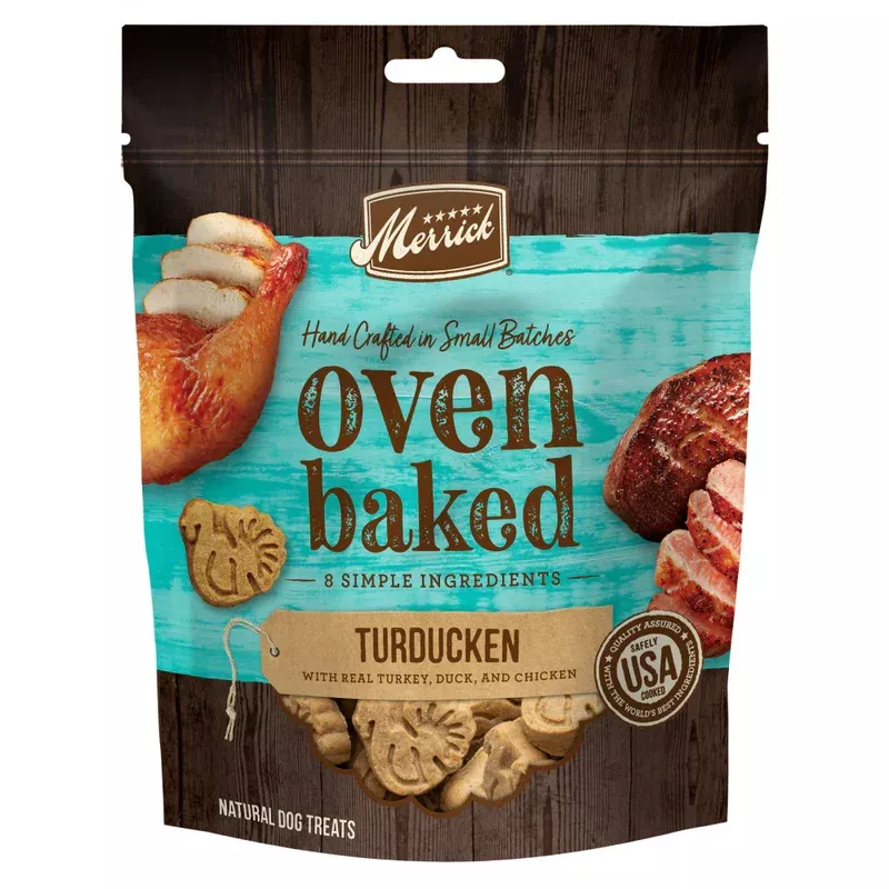 Merrick Oven Baked Turducken Turkey Duck & Chicken Dog Treats