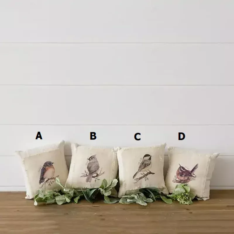 Mini Pillows – Birds On Branch – Sold Individually