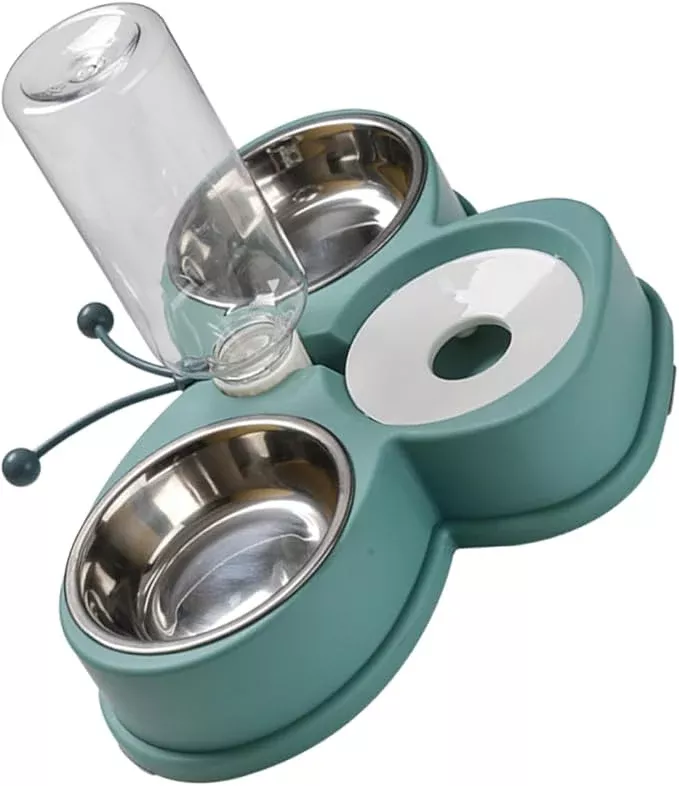 Multi-Function Automatic Pet Feeder Water Dispenser Dual Bowl Design for Cats and Dogs Convenient for Busy Pet Owners Easy to Bowls Capacity