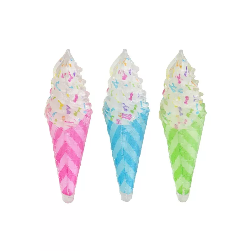 Multipet Ice Cream Cone TPR Dog Toy 2pk Assorted
