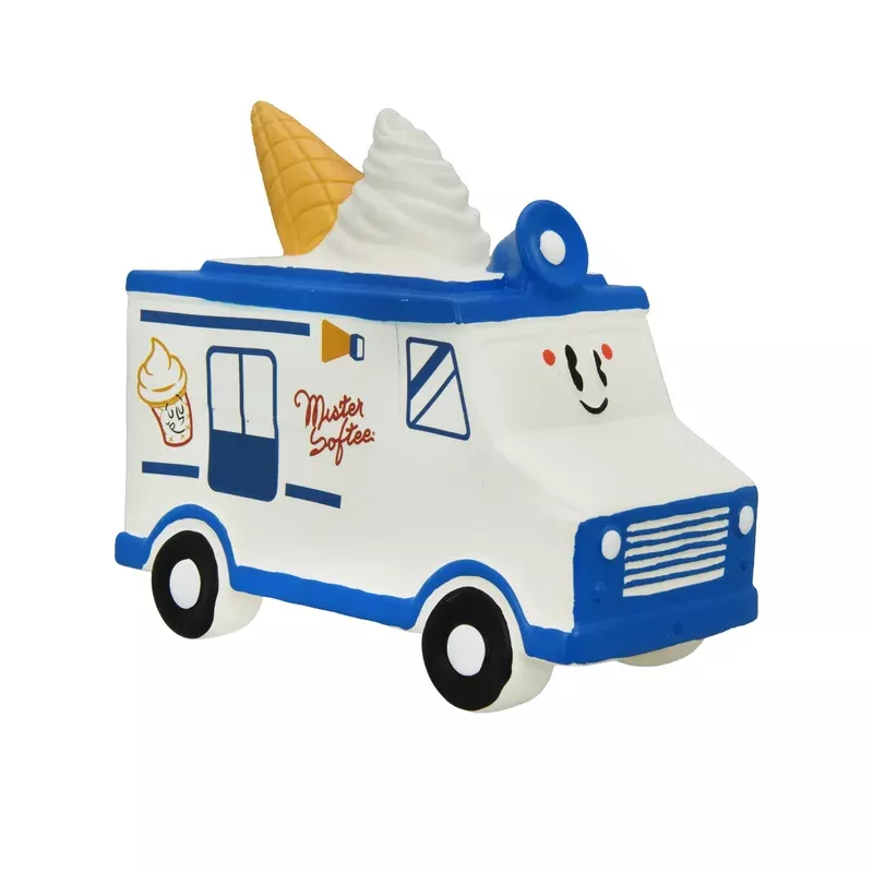 Multipet Mister Softee Ice Cream Truck Latex Dog Toy 6″