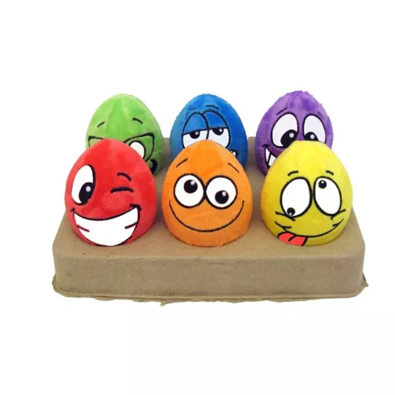 Multipet, Multipet Egg Noggins Dog Toy, Assorted, 1 Each/4 in