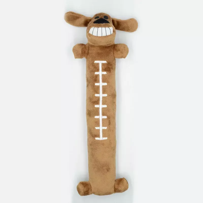 Multipet Tailgate Football Loofa Dog Toy 12″