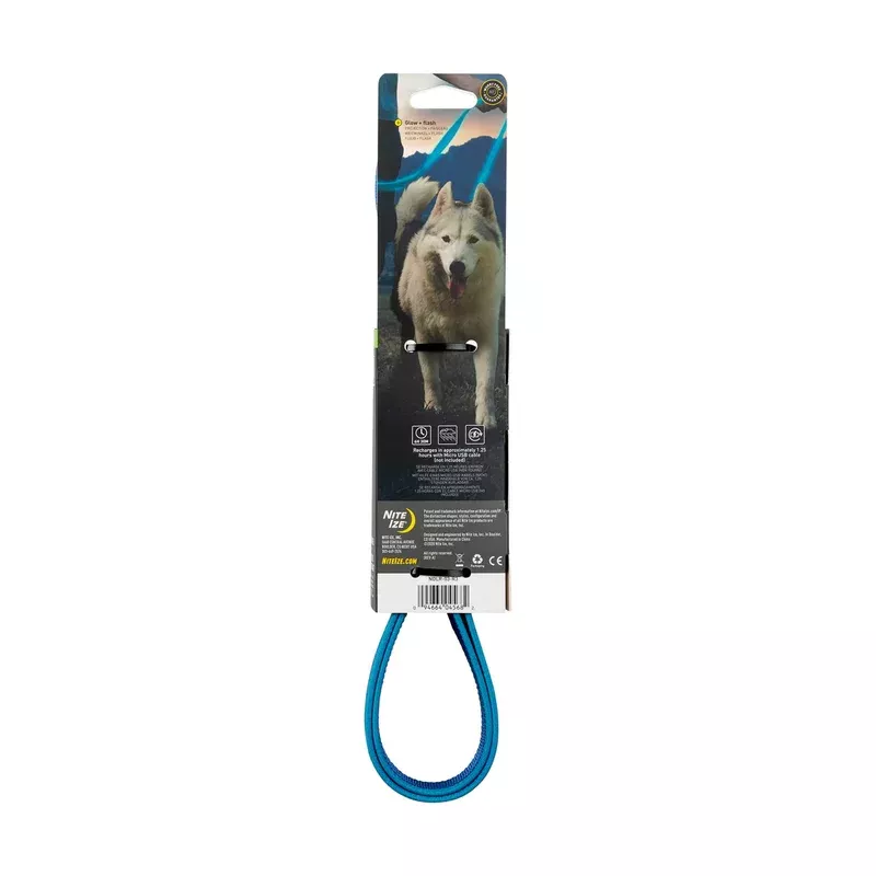 Nite Ize NiteDog Rechargeable LED Leash Blue LED