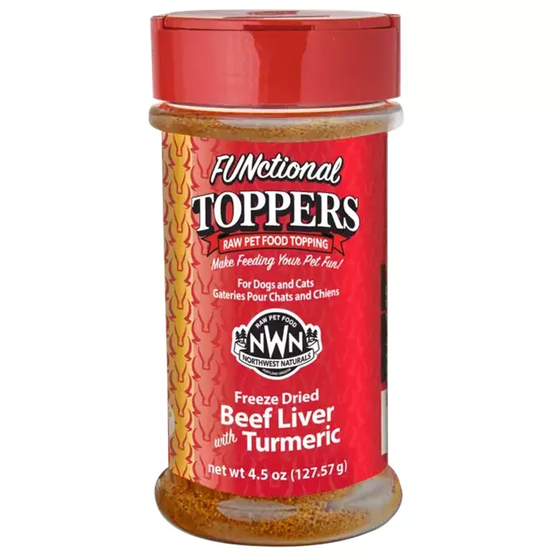 Northwest Naturals Functional Toppers 128g- Beef Liver w/ Tumeric