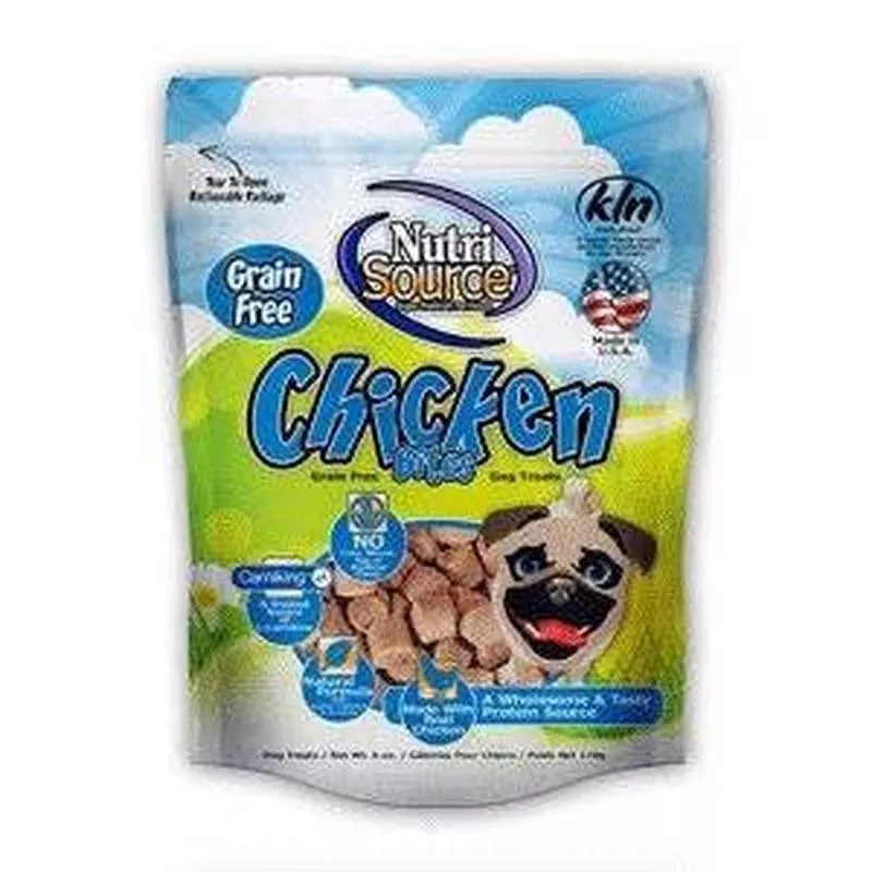 Nutri Source Grain Free Chicken Bites 6oz {L+1x} 131049
