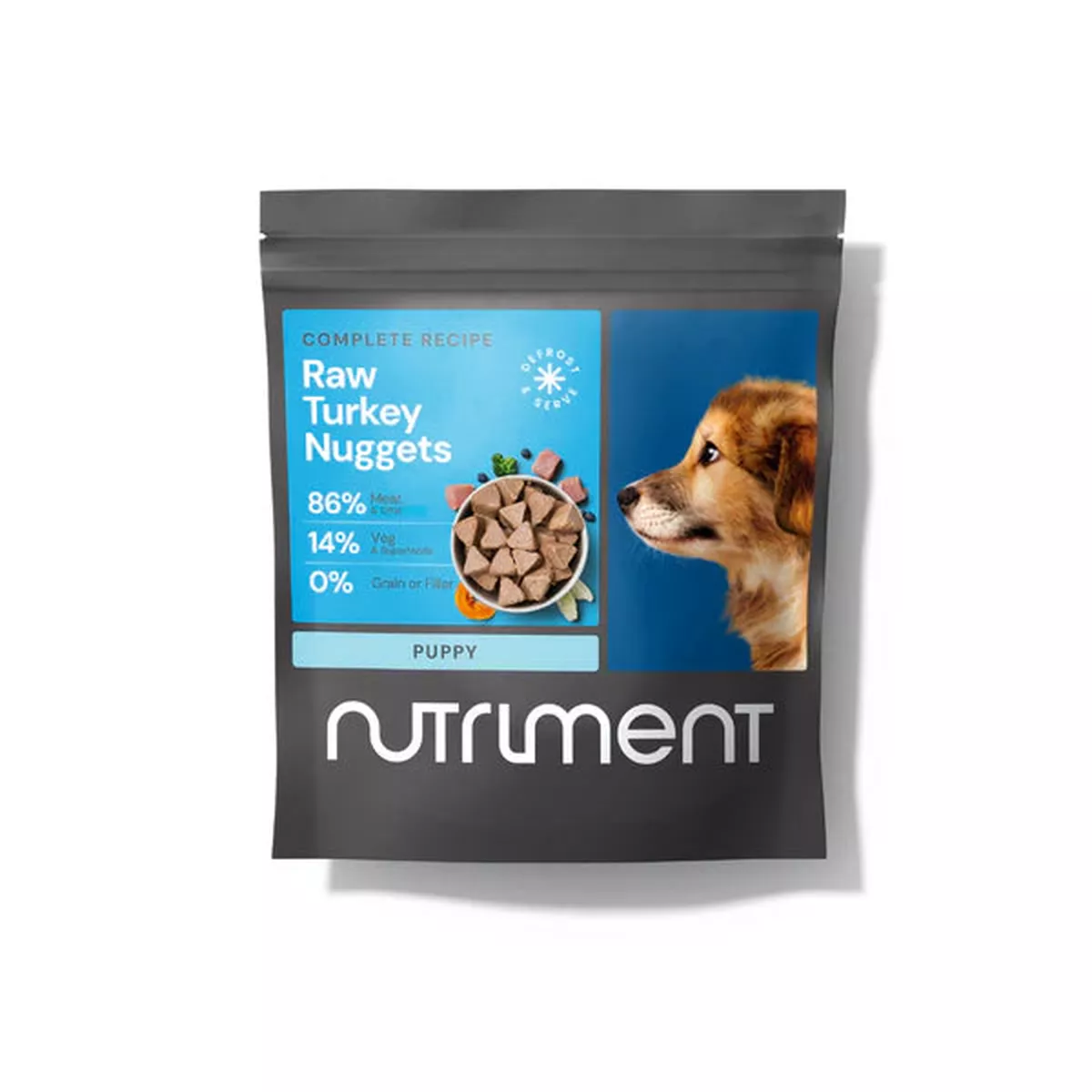 Nutriment Dog – Raw Puppy Turkey Nuggets 1kg