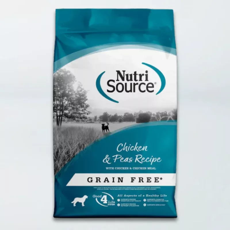 NutriSource Grain Free Dry Dog Food – Chicken & Pea – 4lb Bag