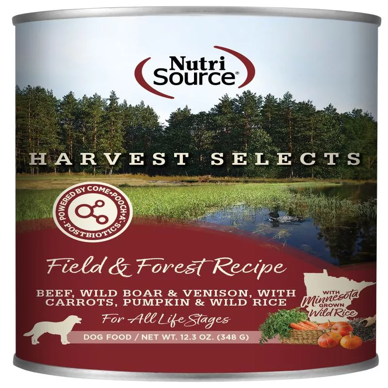 NutriSource Harvest Selects Canned Dog Food Field & Forest 12ea/12.3 oz