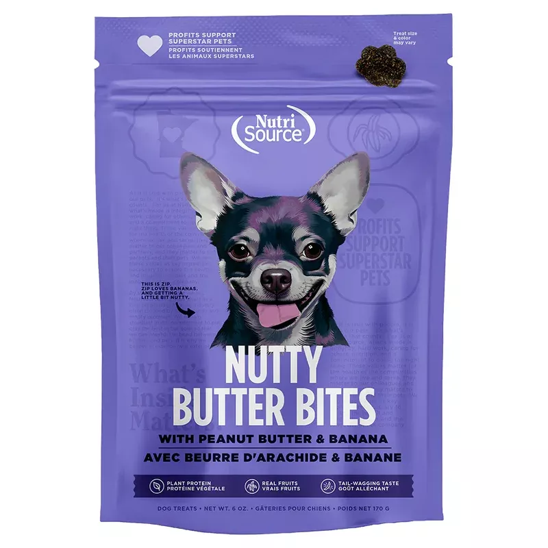 Nutrisource Nutty Butter Bites 6oz Banana