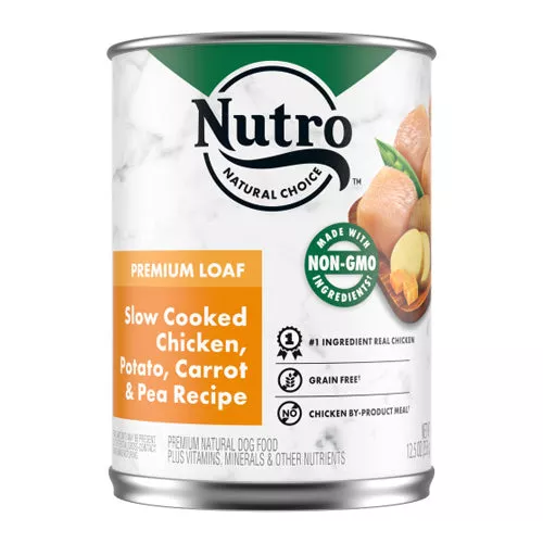 Nutro Products, Inc., Nutro Products Premium Loaf Adult Wet Dog Food, Chicken, Potato, Carrot & Pea, 12Each/12.5 Oz, 12 Pack (Count of 12)