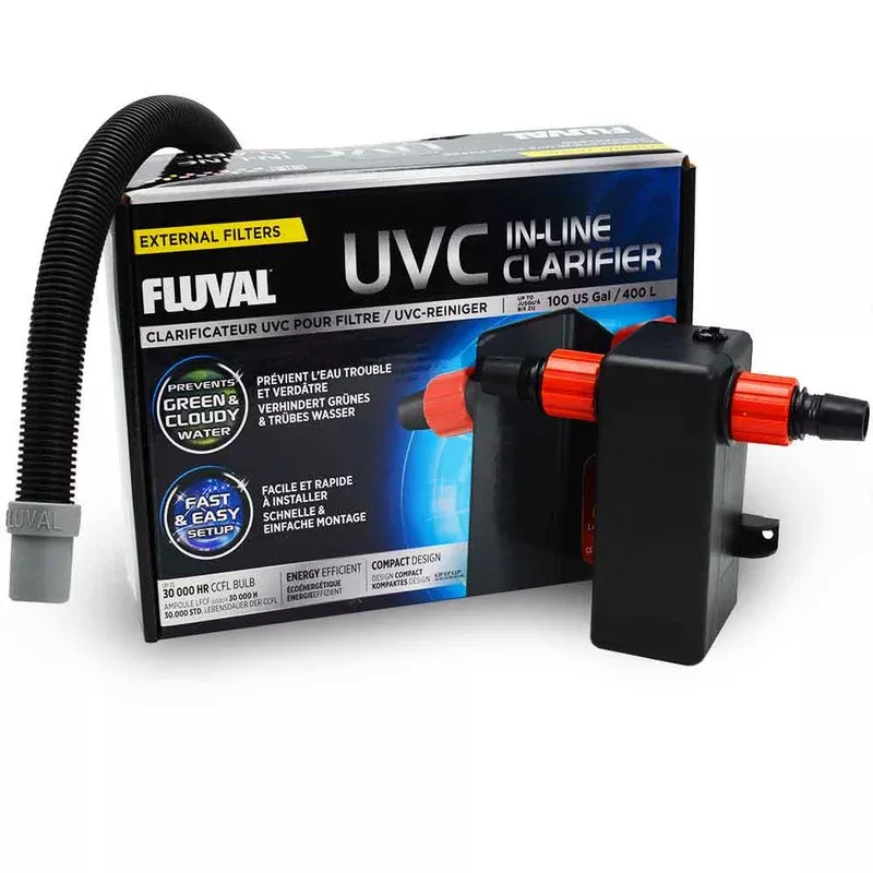 (OPEN BOX) UVC In-Line Clarifier (up to 100 Gallon) UV – Fluval