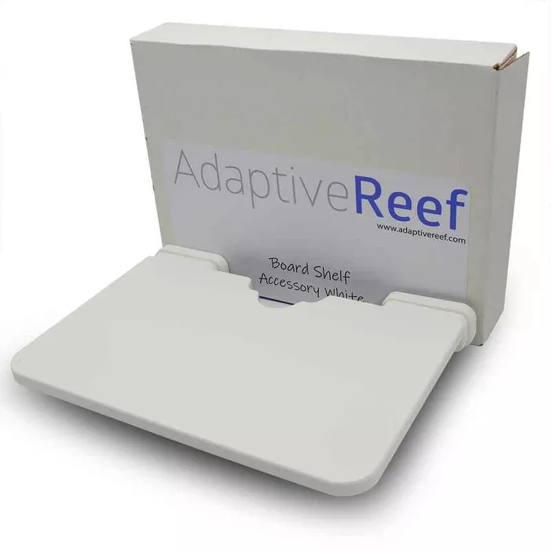 (OPEN BOX) White Aquarium Controller Accessory Shelf – Adaptive Reef