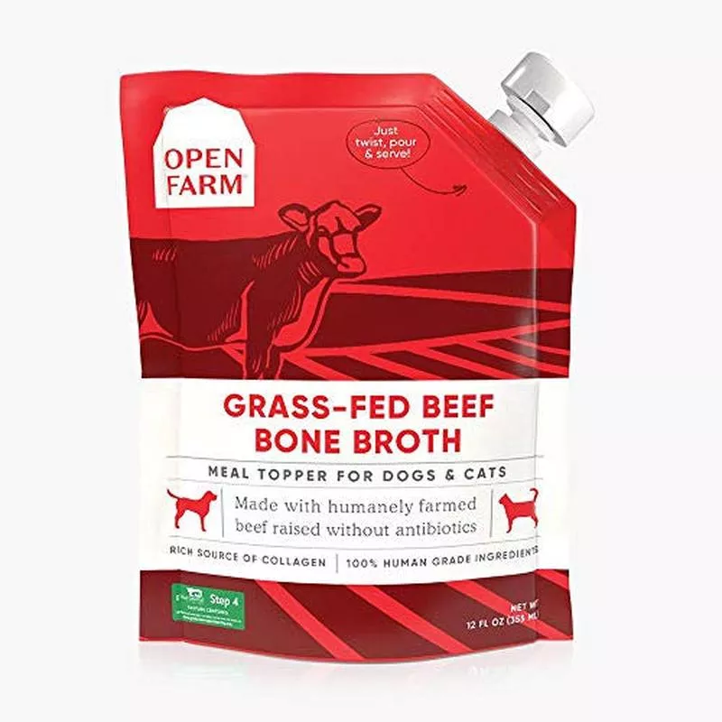 OPEN FARM DOG CAT BONE BROTH BEEF 12OZ 6 PACK
