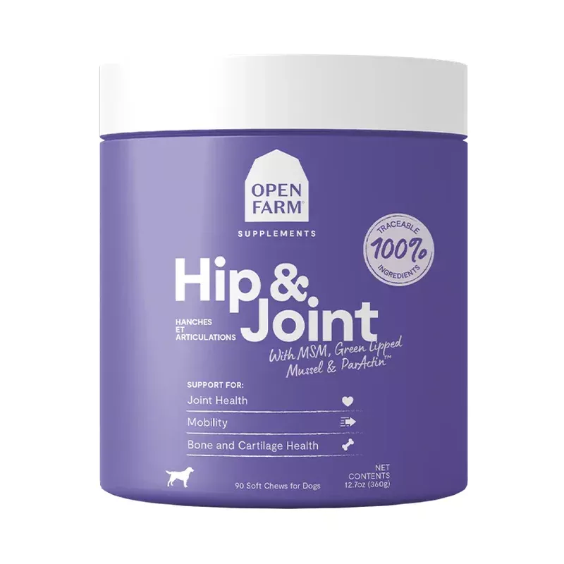 Open Farm Hip & Joint Chews Dog Supplement 12.7oz 90 count