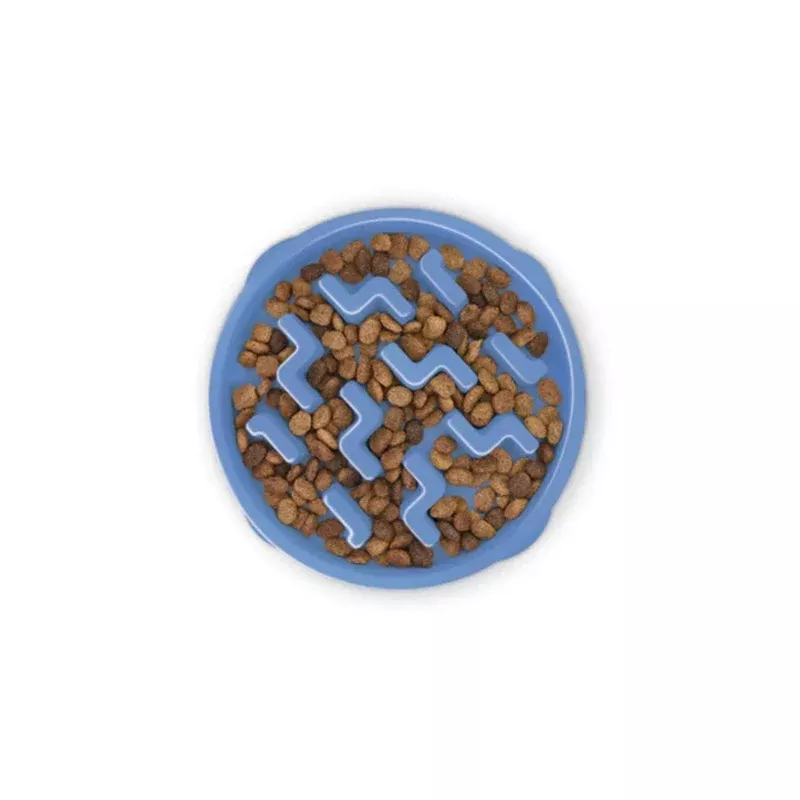 Outward Hound Fun Feeder Slo Bowl Dog Feeder Blue Small