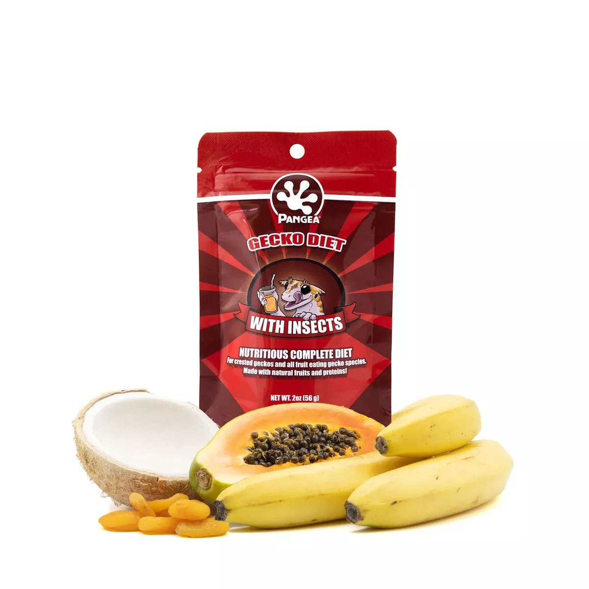 Pangea Gecko Diet With Insects - 2oz Pouch
