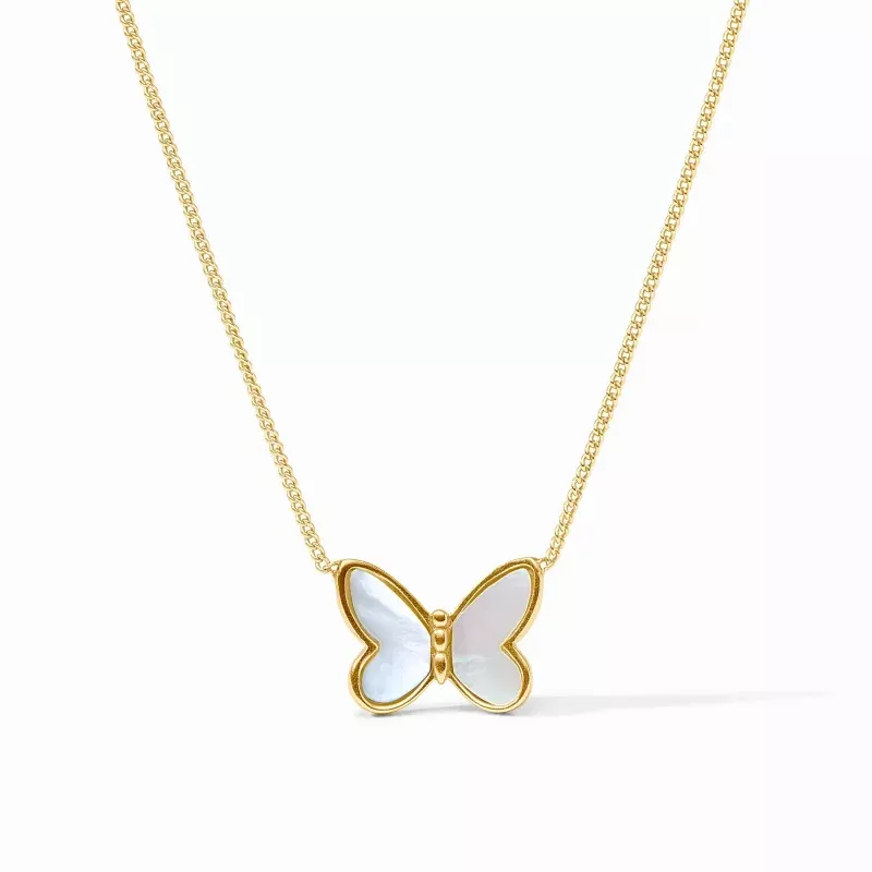 Papillon Delicate Necklace Mother of Pearl
