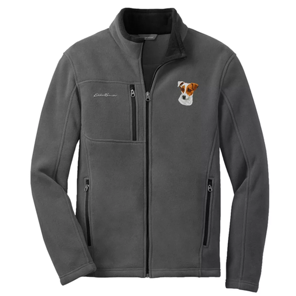 Parson Russell Terrier Embroidered Men’s Fleece Jacket