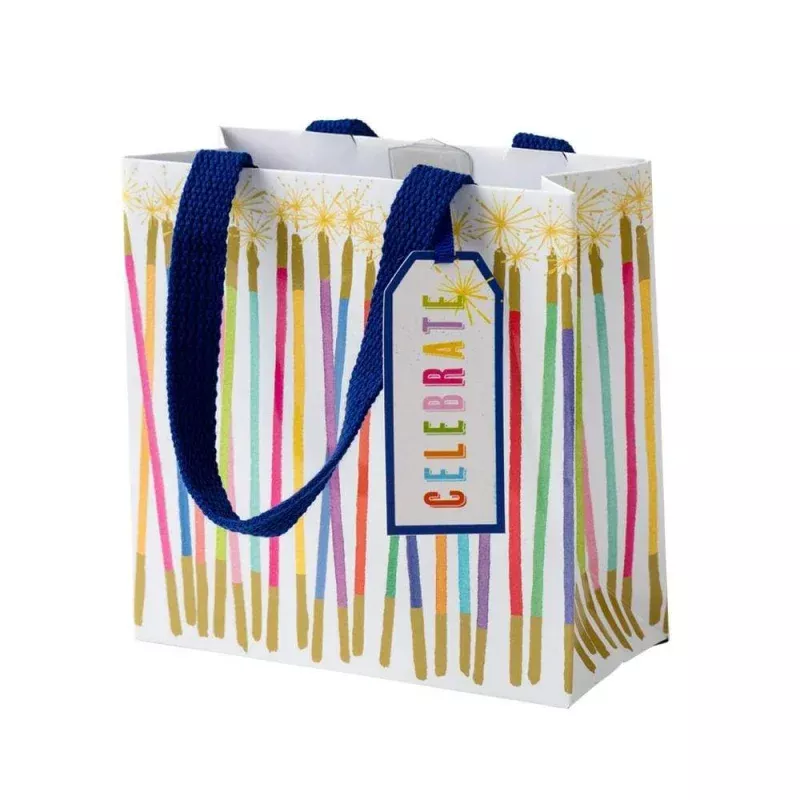Party Candles Small Square Gift Bag