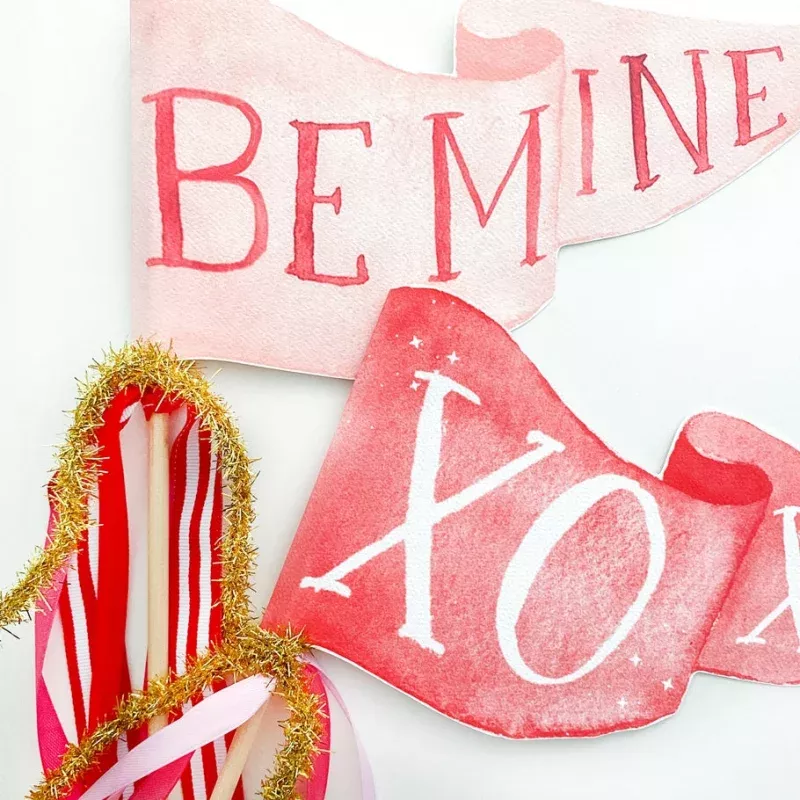 Party Pennant|Be Mine&Love&XOXO