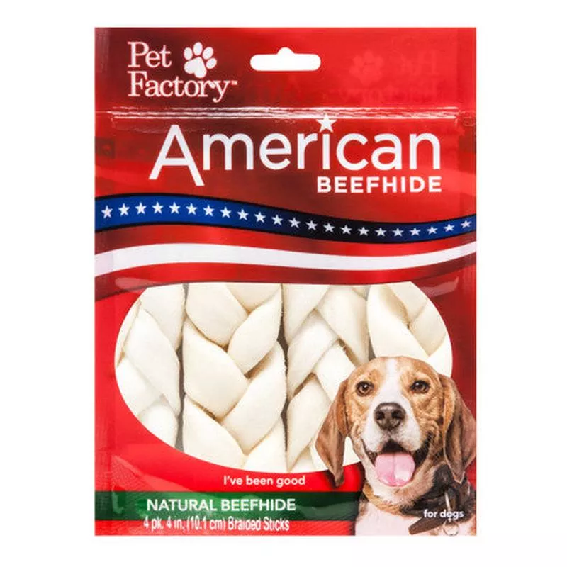 Pet Factory Bfhide Braid 4″ 4pck 949158 – Default Title