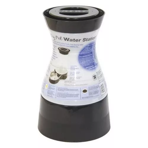 PetSafe, Healthy Pet Water Station Black/White, 1 Count / Small