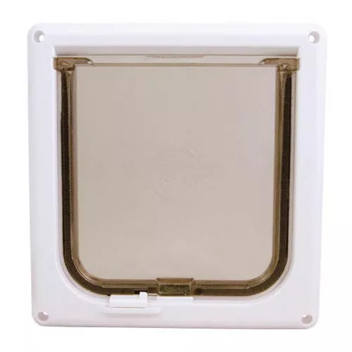 PetSafe, Lockable Cat Flap, 1 Count (White / Grey)