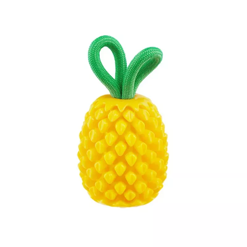 Planet Dog Dental Pineapple Dog Chew Toy Yellow