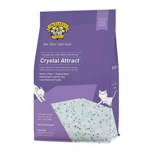 Precious Cat Manufacturing, Crystal Attract Litter, 8 Lbs