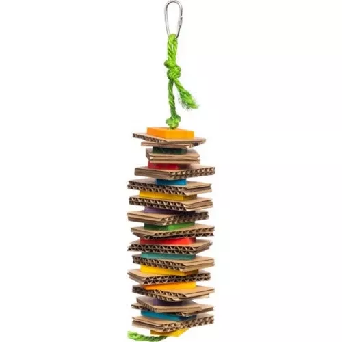 Prevue Pet, Shredding Stack Bird Toy, 3 X 2 X 13.25 Inches