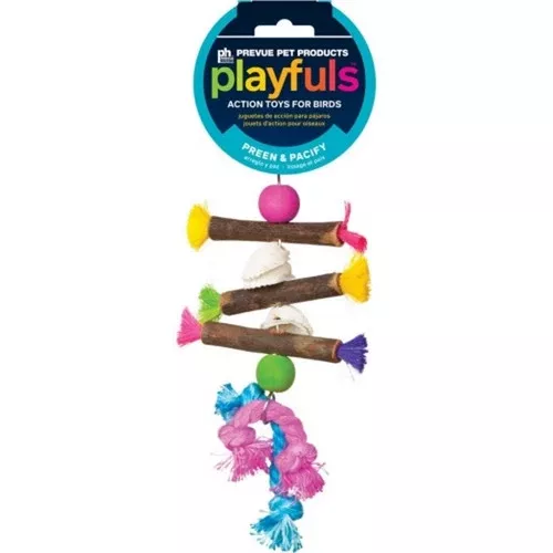 Prevue Pet, Tropical Teasers Shells And Sticks Bird Toy, 5.5 X 9 Inches