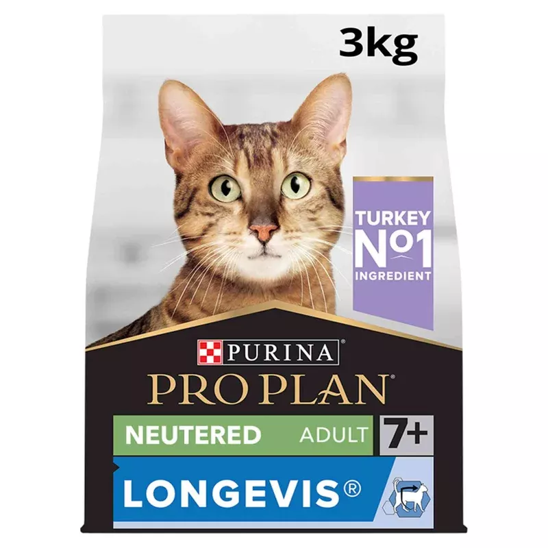PRO PLAN Sterilised Longevis Senior Dry Cat Food – Turkey
