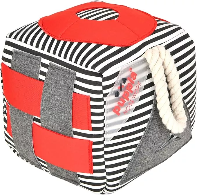 Puppia Nosework Toy – Striped – Navy