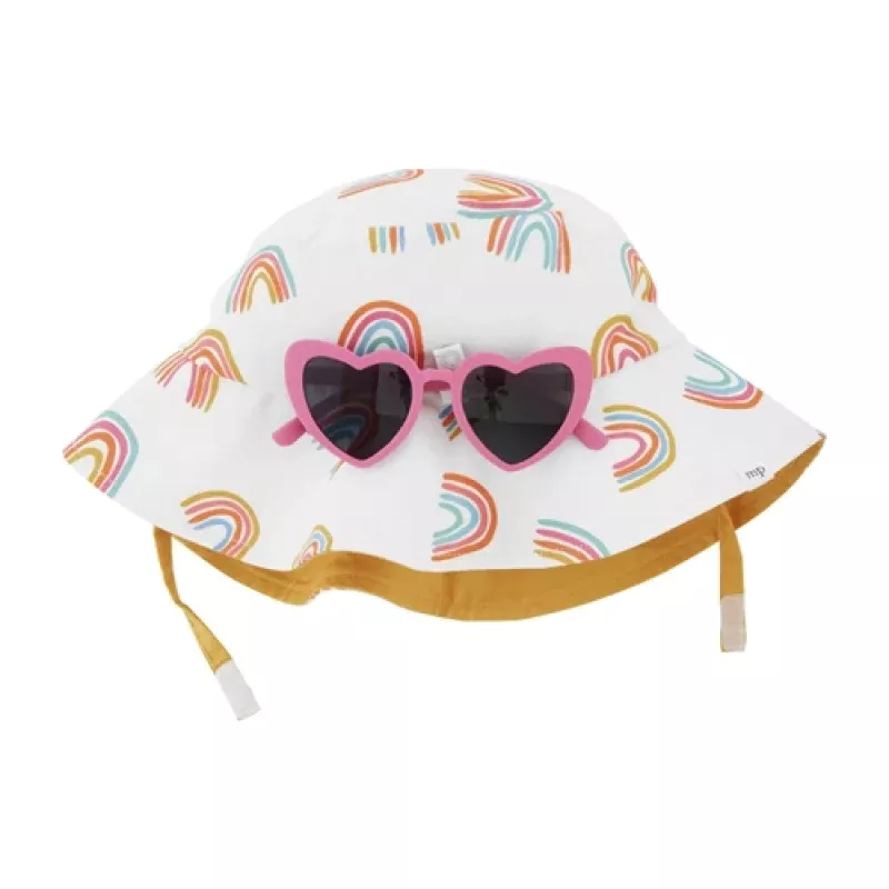 Rainbow Hat and Sunglasses