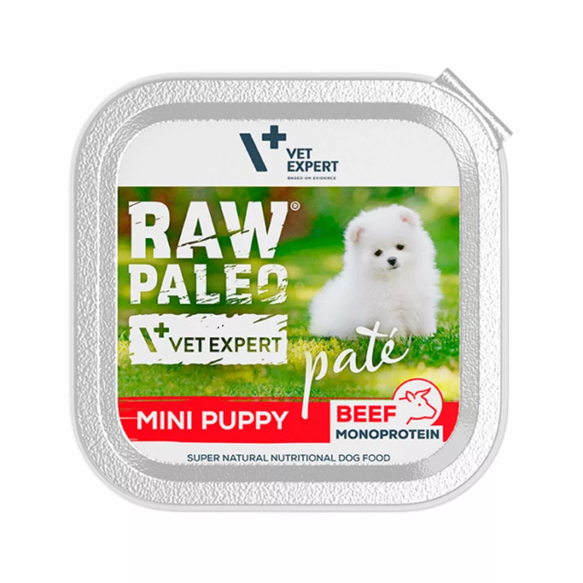 Raw Paleo Mini Puppy Beef, 150g Foil