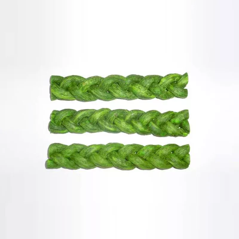 Rawhide Plait Munchy w Mint 5″ 20pcs