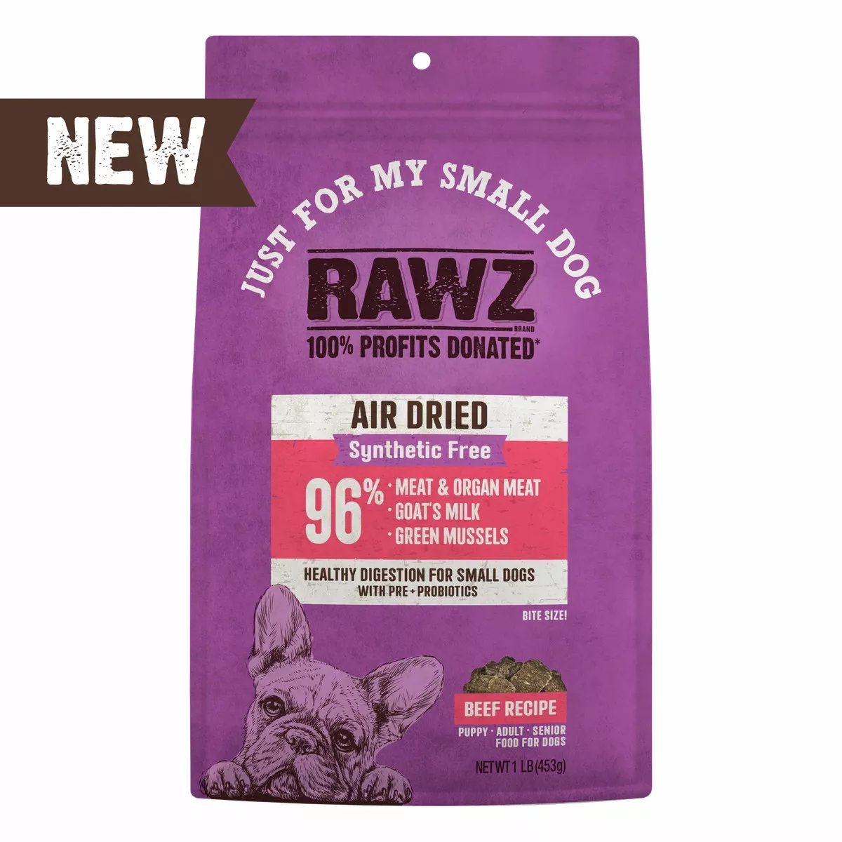 Rawz Air Dried Just for My Small Dog Beef