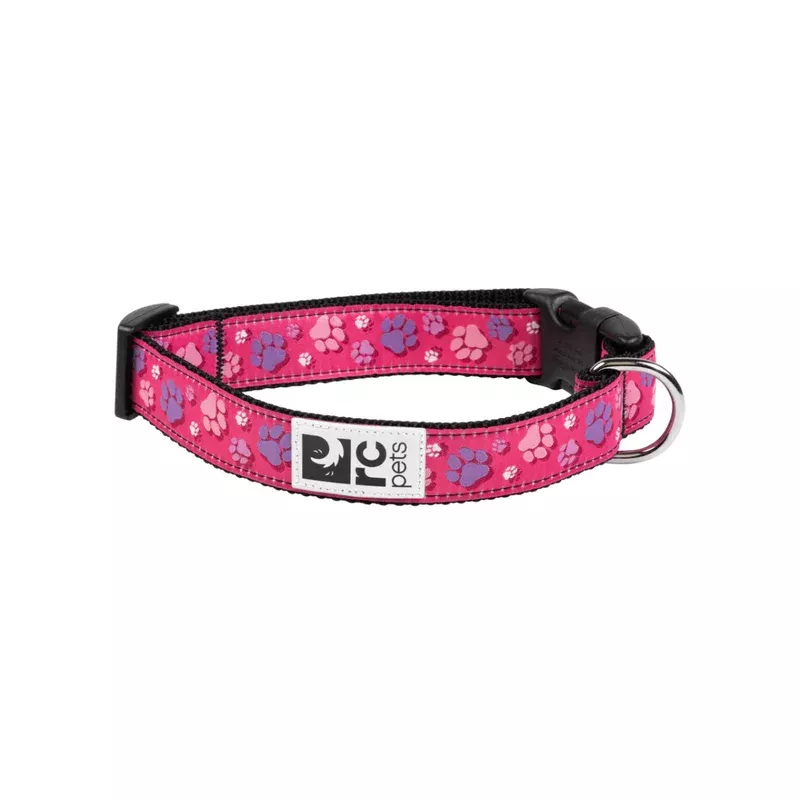 RC PETS Dog Clip Collar, Fresh Tracks Pink, S, 3/4″/ 9″ – 13″