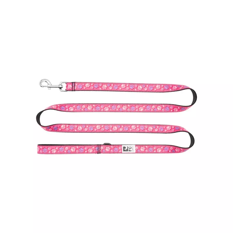 RC PETS Dog Leash, Fresh Tracks Pink, 1×6″