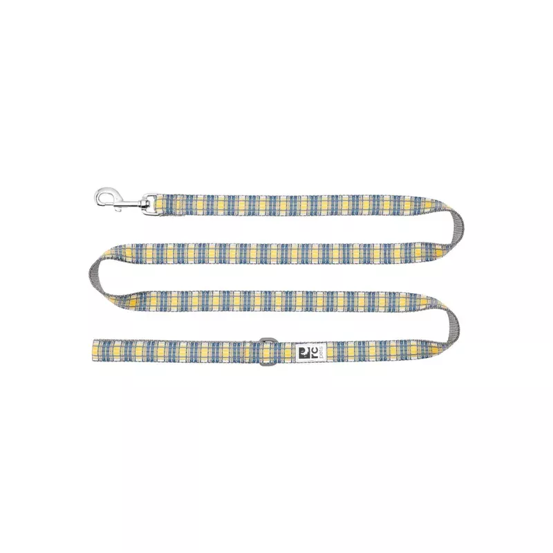 RC PETS Dog Leash, Marigold Plaid, 1×6′